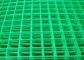 1.8m Yeşil Vinil Kaplı Kaynaklı Tel Çit Panelleri Weldmesh Sheets Dikdörtgen Delik