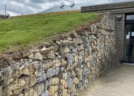 Gabion İstinat Duvarı için ISO45001 Zn-5 Al Galvanizli Kaynaklı Hasır Paneller