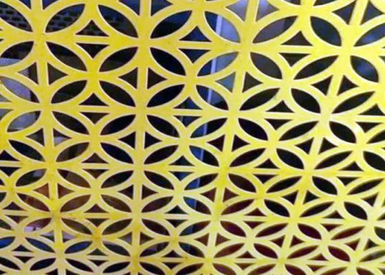 Yüksek Açık Alanı Perforasyonlu Çelik Ağı Yaprakları Pvc Kaplama Dekorasyon Çukur Boyutu 0.1mm