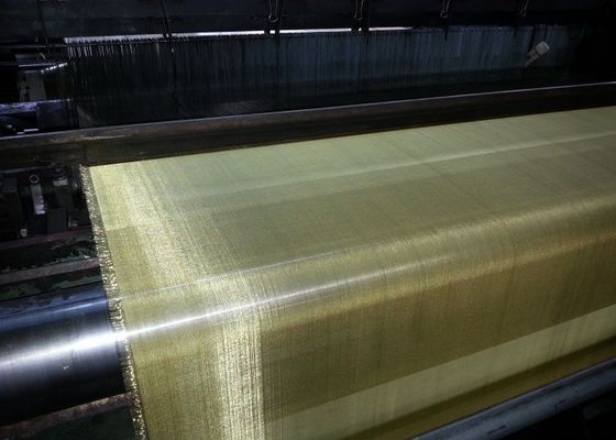 Bakır veya diğer alaşımlarla dokunmuş tel örgü ekranı