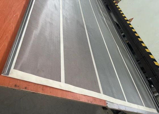 Çekici çelik galvanizli yüzey düz dokuma endüstriyel filtreleme için kare dokuma tel örgü ekranı.