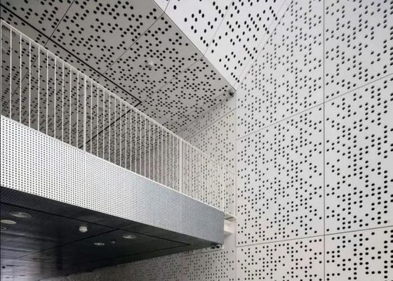 Dış Duvar Dekorasyonu için Renkli PVC Kaplamalı Delikli Alüminyum Levha