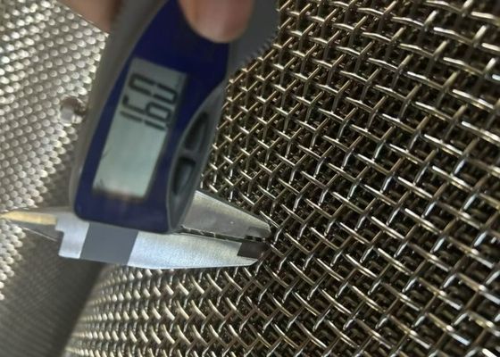 Dokuma Tipi Asit/Alkali Tarama ve Filtreleme için Plain Weave Stainless Steel Wire Mesh Screen Genişliği 0.03m-6.5m