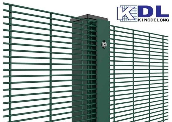 Tırmanma Önleyici 358 Güvenlik Mesh Panelleri Pvc Kaplı Yeşil Hasır 2.7m 3.0m