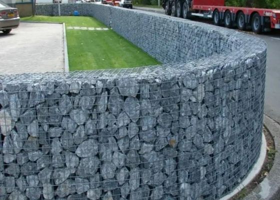 Peyzaj Duvarı 2.5-3.7mm Tel Kaynaklı Gabion Mesh Gi Kaynaklı Mesh 13.5 Ölçer