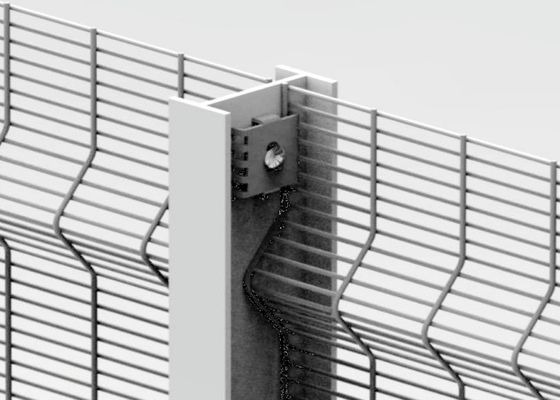 Yüksek Mukavemetli Metal Hasır Çit Panelleri 3D Tırmanma Önleyici 358 Hasır Eskrim Panelleri
