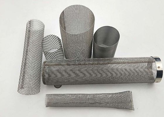 ISO14001 Gıda Sınıfı Paslanmaz Çelik Hasır Silindir Filtre Mesh 0.5-200mikron