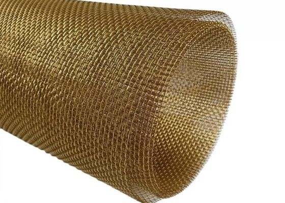 2-200 Mesh Düz Dokuma Pirinç Pirinç Filtre Ekran Mesh Isıya Dayanıklı