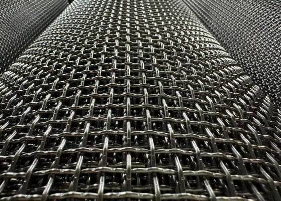 2mm Açıklık Boyutuna ve 0.9-1.5m Rulo Genişliğine Sahip Yüksek Çekme Mukavemetli Dokuma Tel Örgü Elek