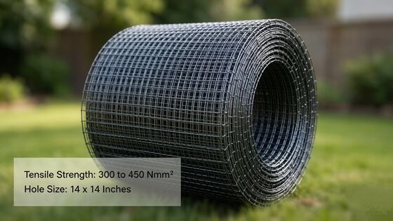 Elektrikli kaynaklı galvanizli kaynaklı örgü ruloları ve bahçe çitleri için 300 ~ 450 N / mm2 germe gücü