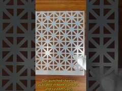 Standart Boyutlar veya Özel Seçenekler 304 Kalınlığı 0.1-12mm olan Perforated Mesh Sheet